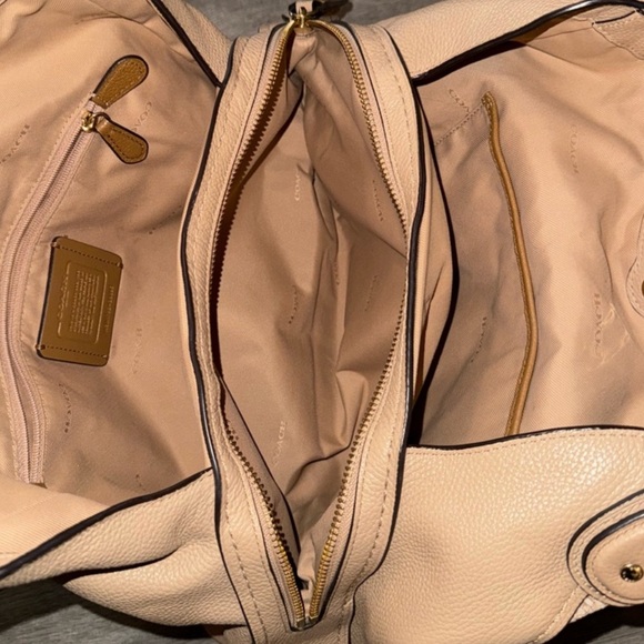 Coach Legacy Jacquard Canvas Edie 31 Shoulder Bag - Beechwood Gold - Picture 3 of 5